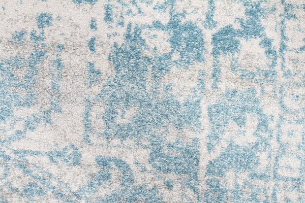 Evoke Glacier White Blue Transitional Rug