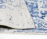 Evoke Horizon White Navy Transitional Rug