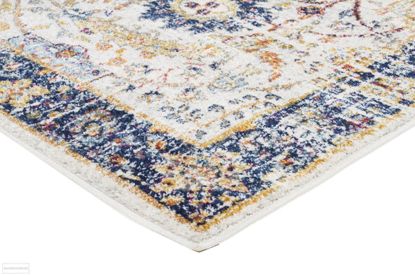 Evoke Peacock Ivory Transitional Runner Rug