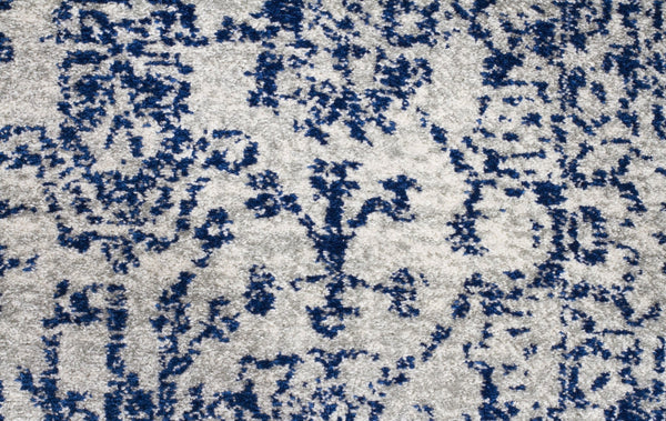 Evoke Frost Blue Transitional Runner Rug