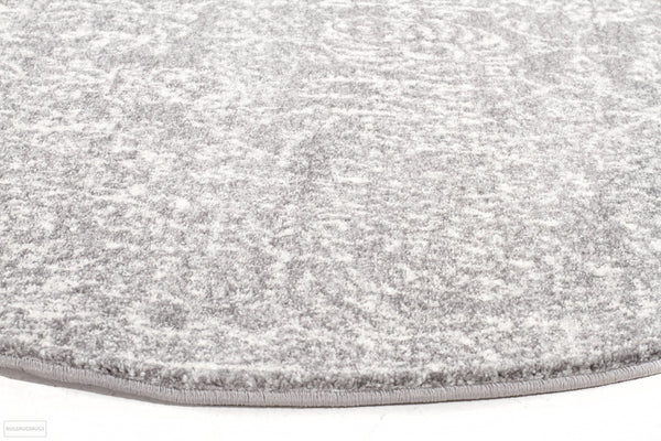 Evoke Homage Grey Transitional Round Rug