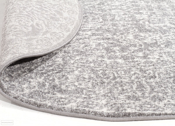 Evoke Homage Grey Transitional Round Rug