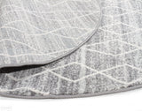 Evoke Remy Silver Transitional Round Rug