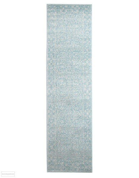 Evoke Depth Blue Transitional Runner Rug