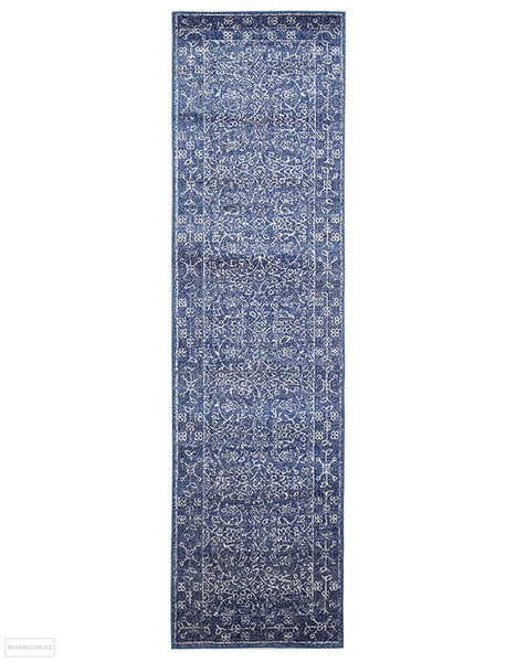 Evoke Artist Navy Transitional Runner Rug