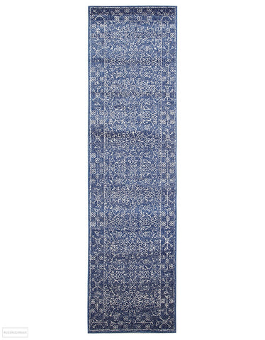 Evoke Artist Navy Transitional Runner Rug