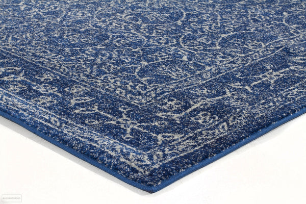 Evoke Artist Navy Transitional Runner Rug
