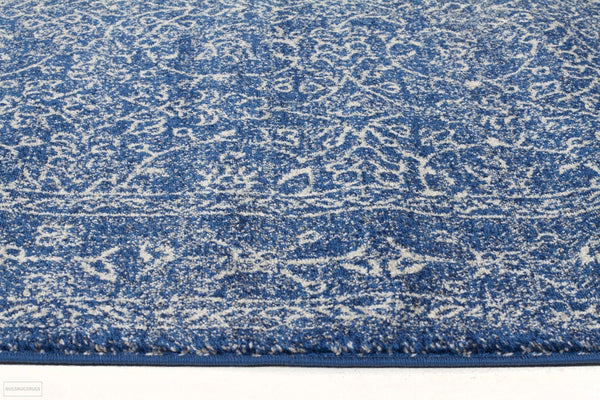 Evoke Artist Navy Transitional Runner Rug