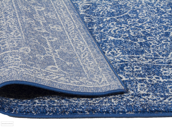 Evoke Artist Navy Transitional Runner Rug