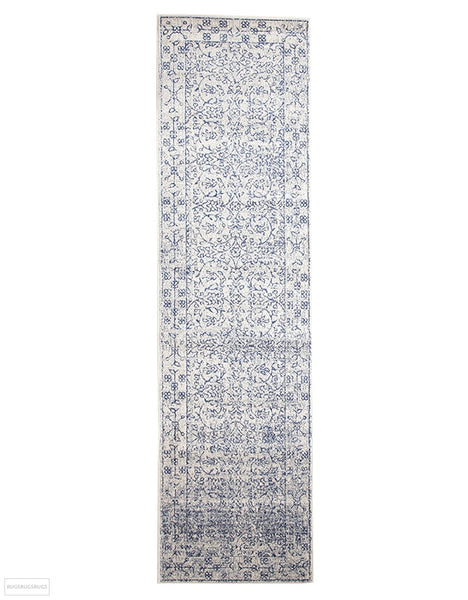 Evoke Whisper White Transitional Rug - 300x80cm