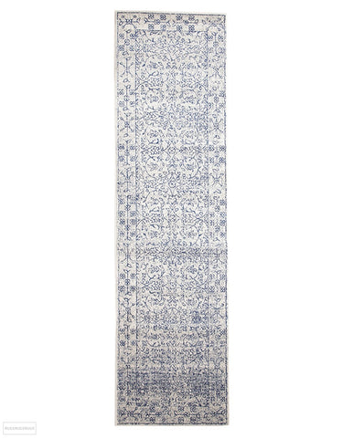 Evoke Whisper White Transitional Runner Rug