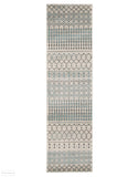Evoke Slate White Transitional Runner Rug