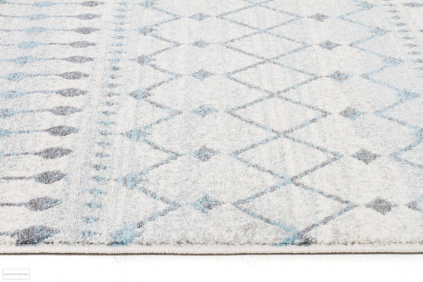 Evoke Slate White Transitional Rug