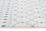 Evoke Slate White Transitional Runner Rug