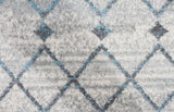 Evoke Slate White Transitional Runner Rug