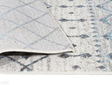 Evoke Slate White Transitional Rug
