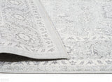 Evoke Silver Flower Transitional Runner Rug
