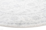 Evoke Winter White Transitional Round Rug