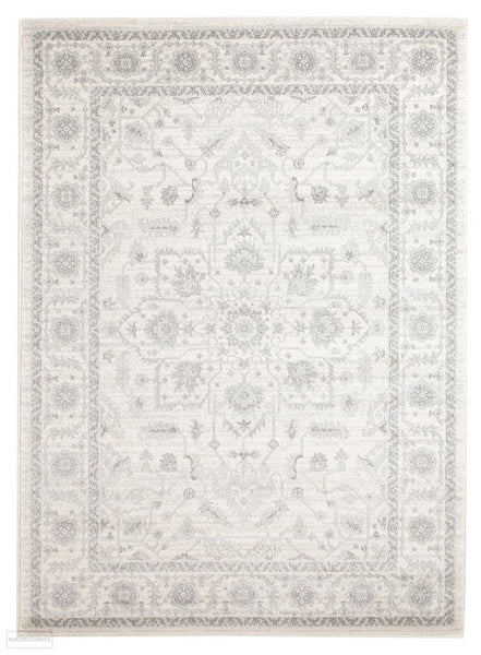 Evoke Winter White Transitional Rug - 230x160cm