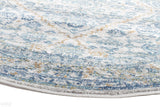 Evoke Duality Silver Transitional Round Rug