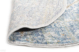 Evoke Duality Silver Transitional Round Rug
