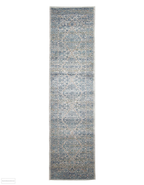 Evoke Duality Silver Transitional Runner Rug