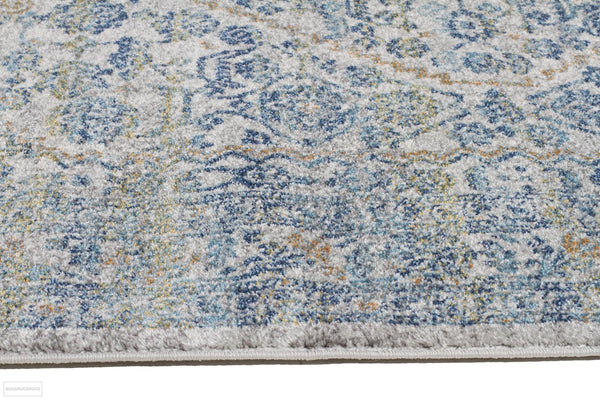 Evoke Duality Silver Transitional Runner Rug