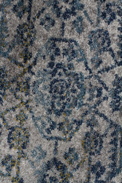 Evoke Duality Silver Transitional Runner Rug