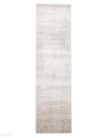 Evoke Diamond Grey Transitional Runner Rug