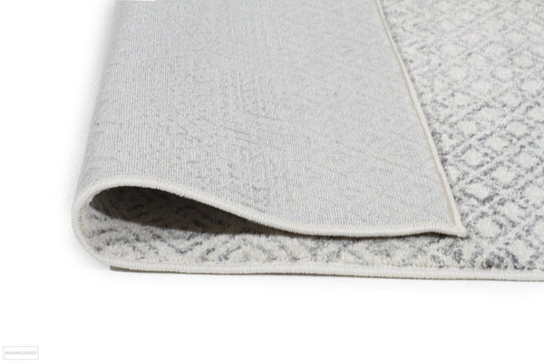 Evoke Diamond Grey Transitional Runner Rug