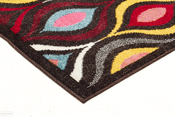 Gemini Modern 506 Multi Coloured Runner Rug