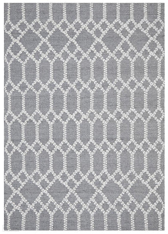 Krisha Tribal Trellis Rug Rustic Blue - Modern