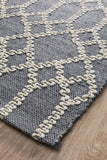 Krisha Tribal Trellis Rug Rustic Blue - Modern