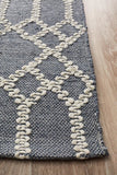 Krisha Tribal Trellis Rug Rustic Blue - Modern