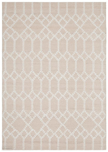 Krisha Tribal Trellis Rug Nude Soft Pink - Modern