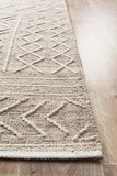 Arya Stitch Woven Rug Natural - Modern