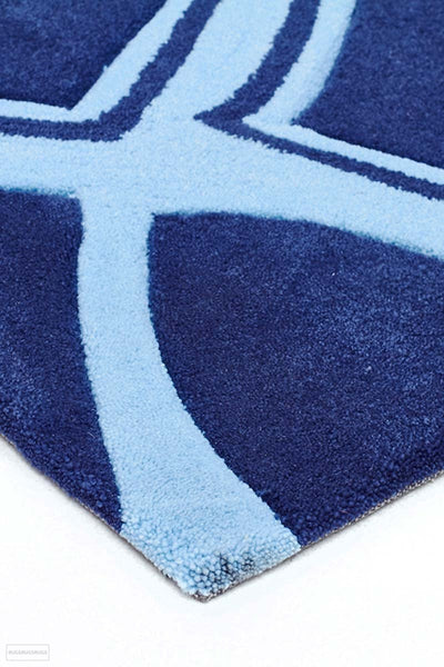 Gold Collection 641 Navy Rug