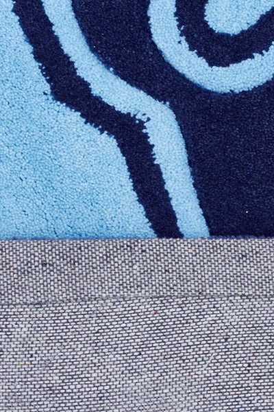 Gold Collection 641 Navy Rug