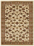 Istanbul Collection Traditional Floral Pattern Ivory Rug - 170x120cm