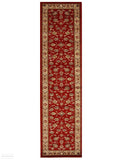 Istanbul Traditional Floral Pattern Runner Rug Red