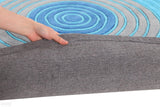 Ripple Blue Round Rug - Kids