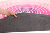 Ripple Pink Round Rug - Kids