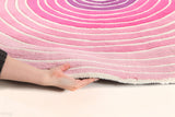 Ripple Pink Round Rug - Kids