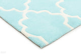 Kids Trellis Design Rug Soft Blue - Kids