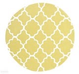 Kids Trellis Design Round Rug Yellow - Kids