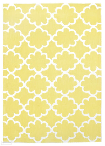 Kids Trellis Design Rug Yellow - Kids