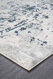 Kendra Casper Distressed Modern Rug Blue Grey White