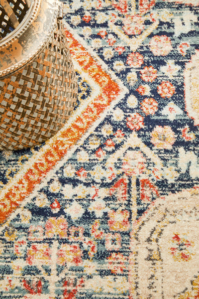 Legacy 863 Navy Round Rug