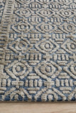 Levi Miriam Navy Grey Rug - MODERN