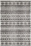 Levi Yasmin Ivory Black Rug - MODERN